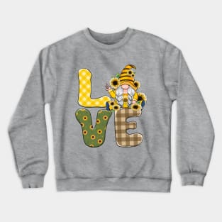 Sunflower Spring Love Gnome Gonk Crewneck Sweatshirt